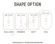 Load image into Gallery viewer, Light Switch Cover, Serene Ocean Abstract, Shiny Acrylic, Home Decor, Single Standard or Rocker Switch, Cute Switch Cover, Bedroom Decor
