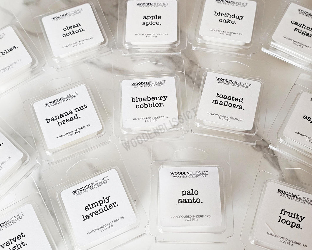 1oz Wax Melts, Choose your scent, Hand Poured in Kansas, Soy Wax Blend, Housewarming Gift, Wickless Candle, Wholesale