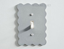 Load image into Gallery viewer, Matte Finish Light Switch Cover, Wavy, Home Decor, Minimalist, Contemporary, Modern Design Switch Cover, Housewarming Gift
