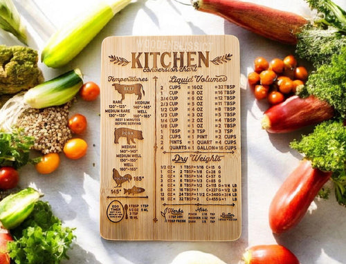 Kitchen Cutting Board | Kitchen Conversion Mini Bamboo Cutting Board | 8.7
