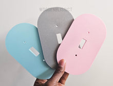 Load image into Gallery viewer, Light Switch Cover, Oval Shape, Home Decor, Minimalist, Contemporary, Modern Design Switch Cover, Housewarming Gift, Children Decor
