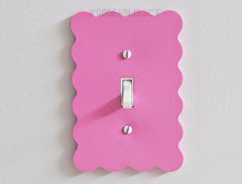 Load image into Gallery viewer, Matte Finish Light Switch Cover, Wavy, Home Decor, Minimalist, Contemporary, Modern Design Switch Cover, Housewarming Gift, Children Decor
