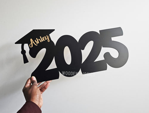 2025 Graduate Signature Sign, Engraved Personalized, Memories Keepsake, College Graduate, Party Favor, Photo Prop, High School Grad