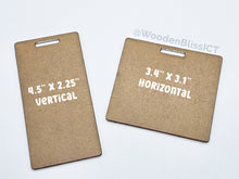 Load image into Gallery viewer, Acrylic Blanks, 1/16&quot; Clear Acrylic Badge Buddy Blanks, Custom Badge Buddy Medical Student, Wholesale Acrylic Blanks, Badge Holder
